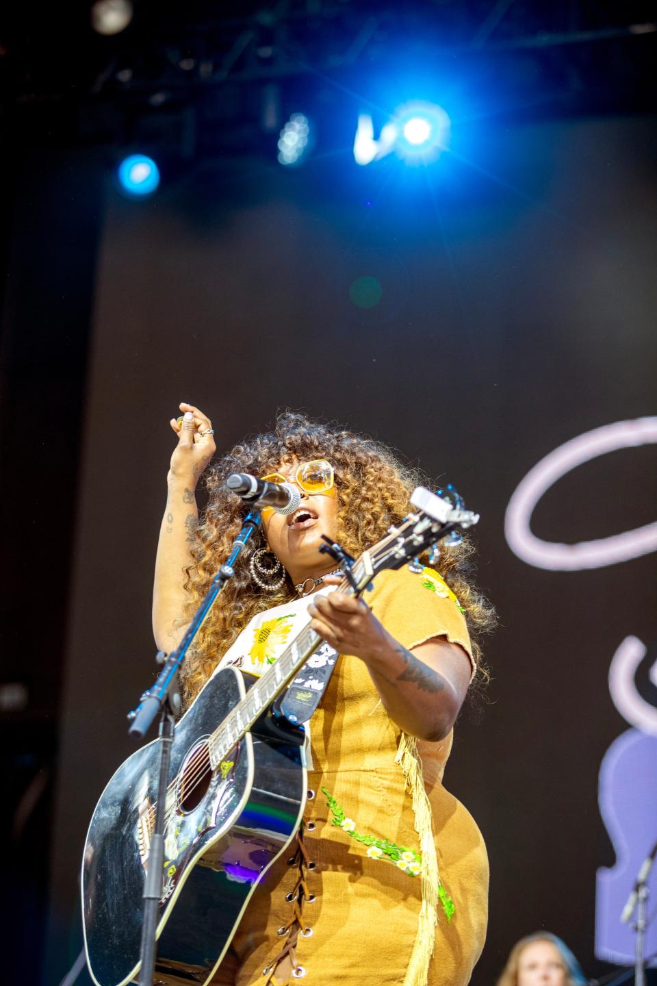 Brittney Spencer performs in the Palomino tent during Stagecoach in Indio, Calif., on Sunday, April 28, 2024.