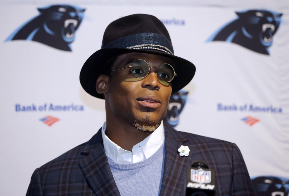 Carolina Panthers QB Cam Newton. (AP)