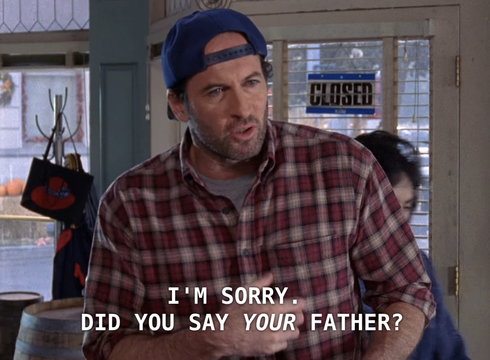 Screenshot from "Gilmore Girls"