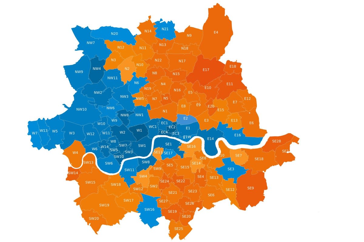 The hottest and coldest property markets in London  (Propcast)