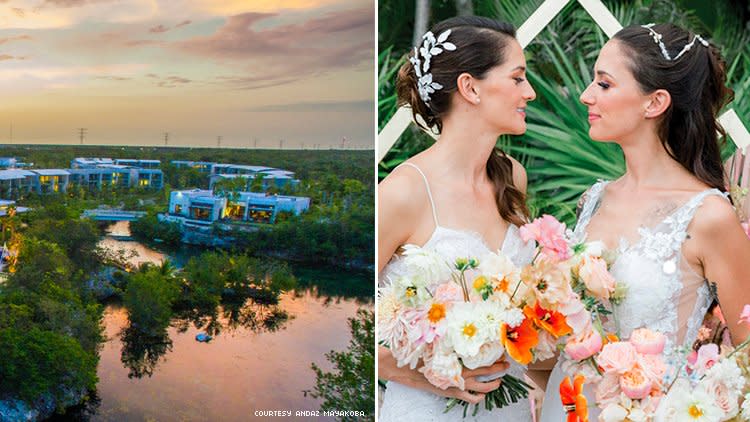 Andaz Myakoba lesbian wedding