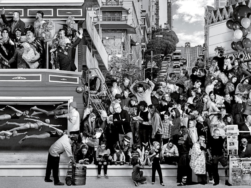 French street artist JR's new work tries to capture all the people of San Francisco, from millionaires to the homeless, in a single mural.