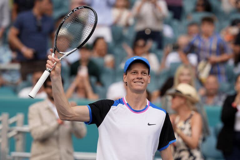 Jannik Sinner es favorito a quedarse con el título en el Masters 1000 de Miami