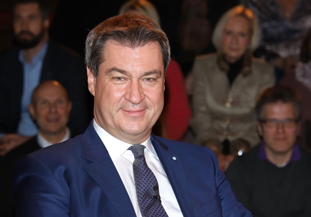 Markus Söder zu Gast bei Markus Lanz. (Bild: WENN.com)