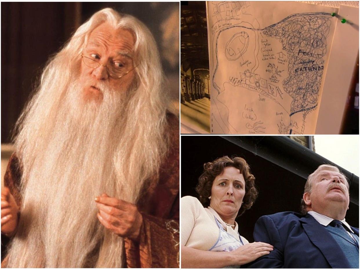 Dumbledore, Hogwarts map, Dursleys
