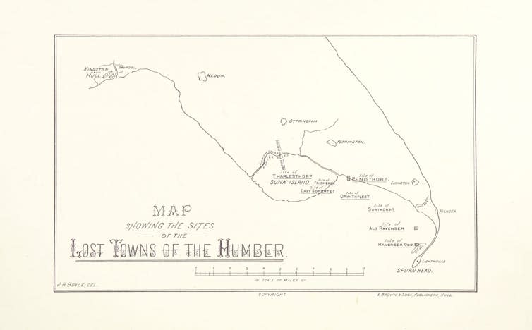 An old map of the Humber river.