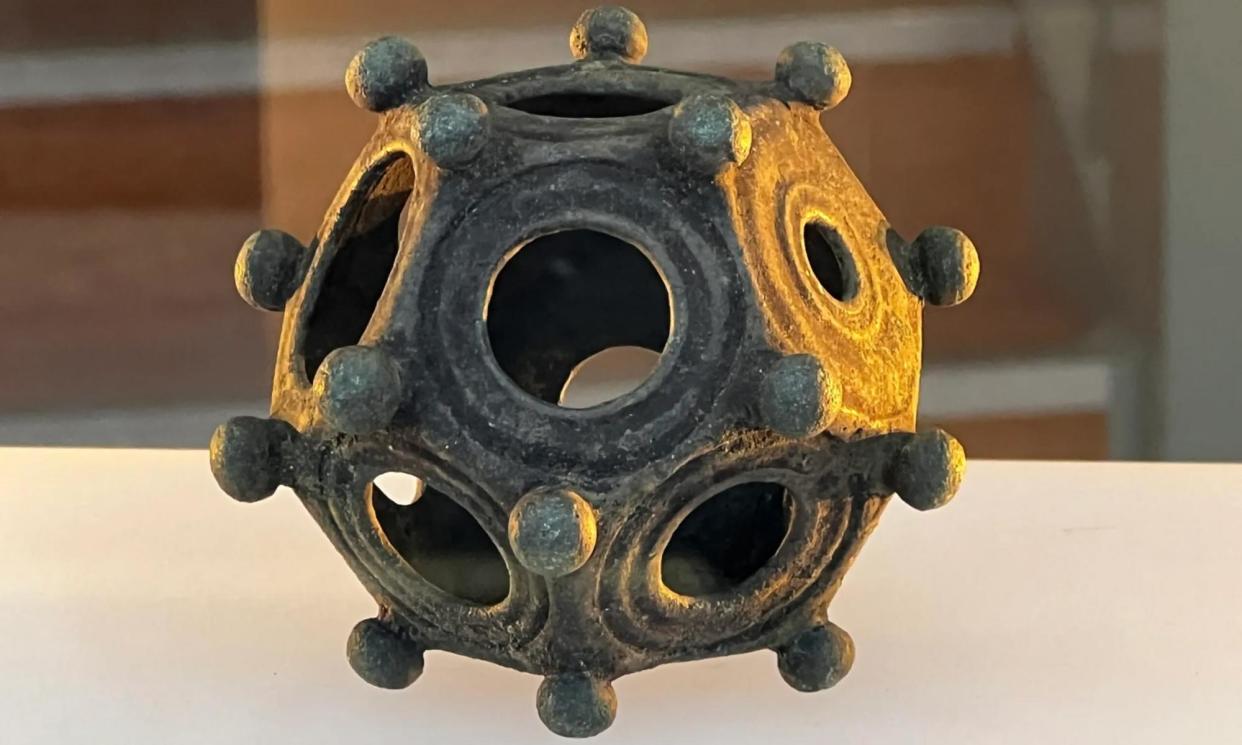 <span>The Norton Disney dodecahedron. Only 33 of these mysterious objects have been found in the UK.</span><span>Photograph: Norton Disney History and Archaeology Group</span>