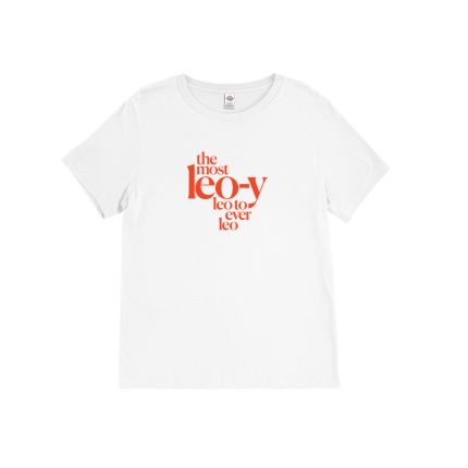 8) “The Most Leo-y Leo” T-Shirt in Red