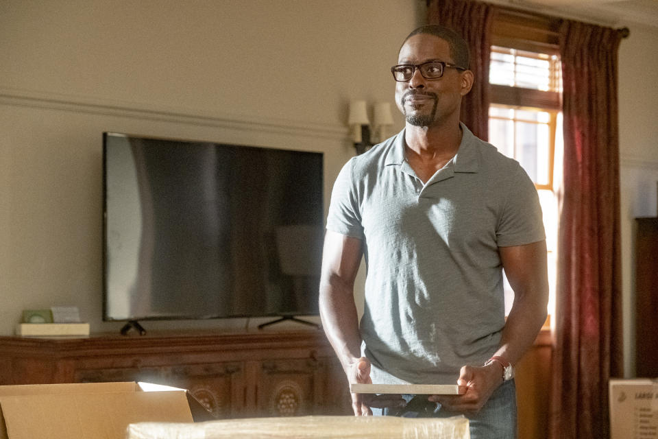 THIS IS US -- "Strangers" Episode 401 -- Pictured: Sterling K. Brown as Randall -- (Photo by: Ron Batzdorff/NBC/NBCU Photo Bank via Getty Images)