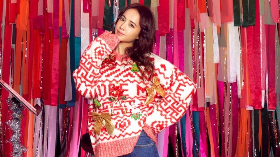 蔡依林今陪歌迷舉辦「JOLIN 編織夢想醜毛衣派對 UGLY SWEATER PARTY」。（圖／蔡依林歌友會提供）