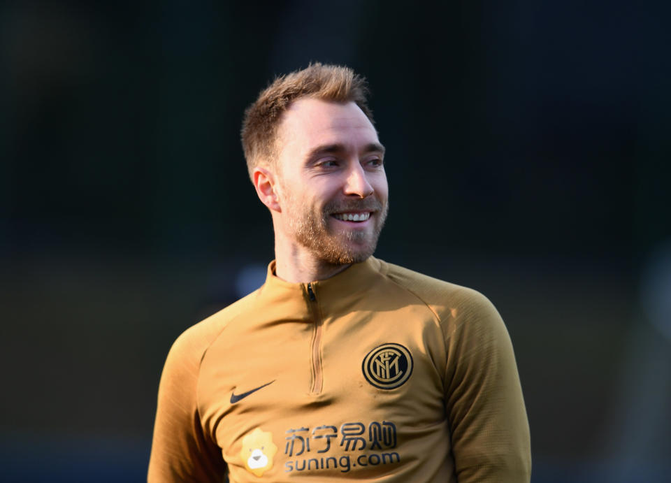 Christian Eriksen is officially an Inter Milan player. (Photo by Claudio Villa - Inter/Inter via Getty Images)