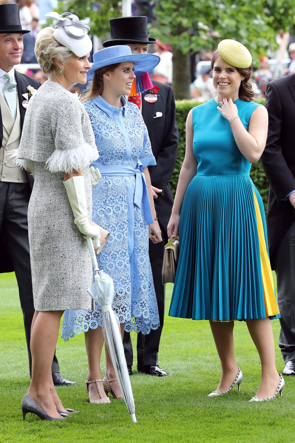 Princess Beatrice and Princess Eugenie. (Photo by Chris Jackson/Getty Images)