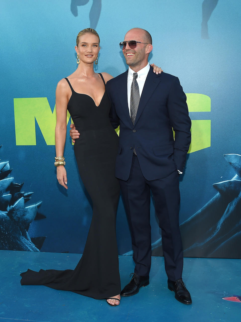 Rosie Huntington-Whitely and Jason Statham at ‘The Meg’ premiere