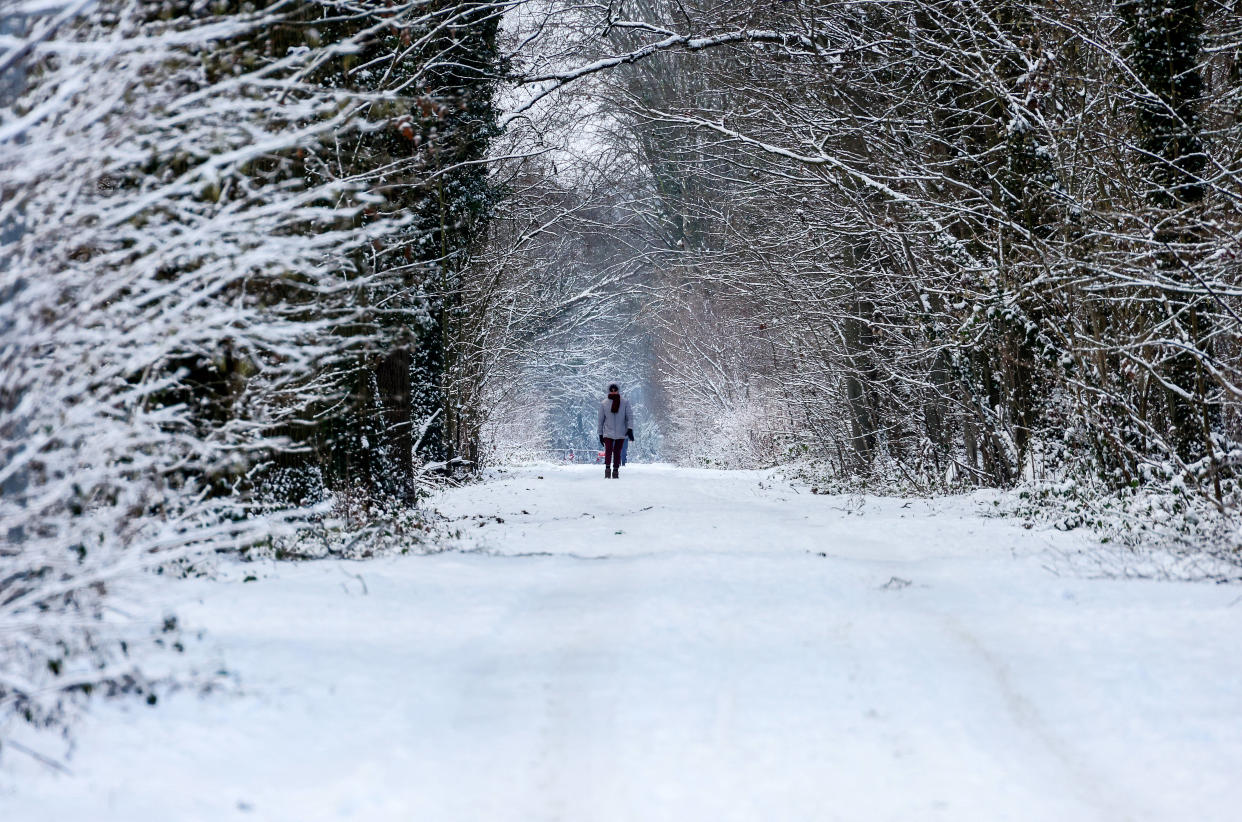 Il n’y aura plus chutes de neige, mais il va continuer à faire froid en France vendredi, samedi et dimanche (photo priseà Lorgies, le 18 janvier 2024).