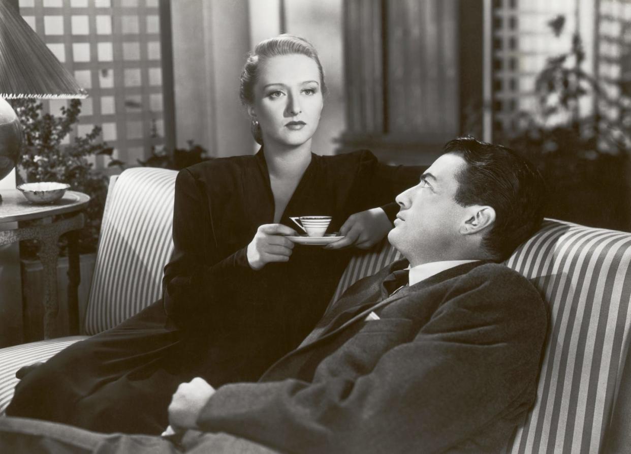 Celeste Holm and Gregory Peck in a men's deal