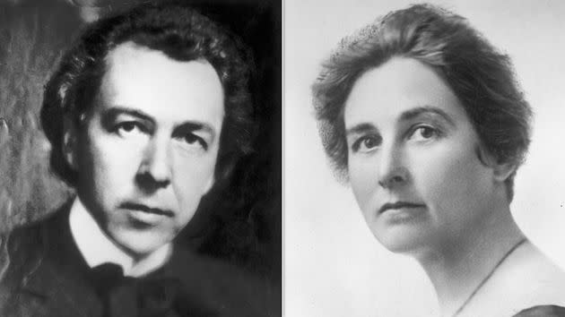 Frank Lloyd Wright and Martha Borthwick.