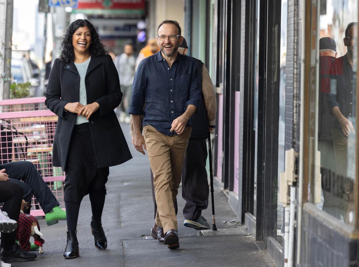 <span>The federal Greens leader, Adam Bandt, says the fact that the party’s state leader, Samantha Ratnam, is contesting Wills shows the electorate is a priority for them.</span><span>Photograph: Ellen Smith/The Guardian</span>