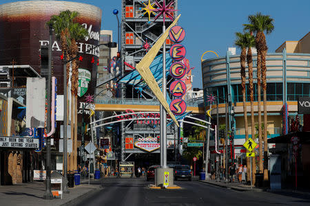 The old Las Vegas Strip is seen in Las Vegas, Nevada, U.S., August 27, 2018. Picture taken August 27, 2018. REUTERS/Mike Blake