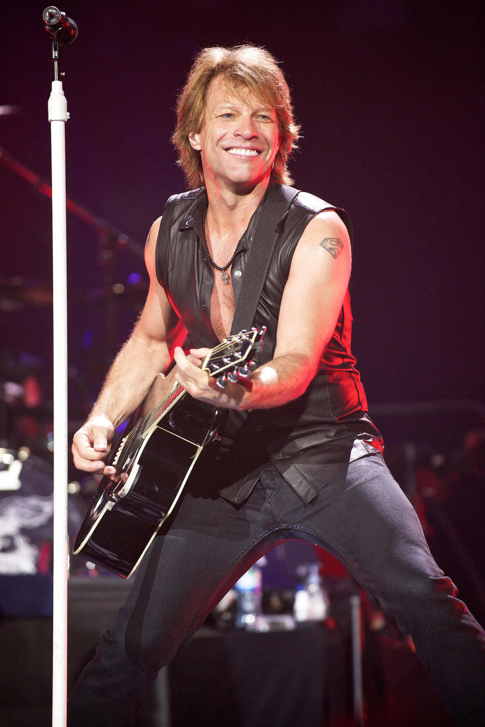 Bon Jovi performing at The O2 Arena in London, England on June 8, 2010. (David Bergman)