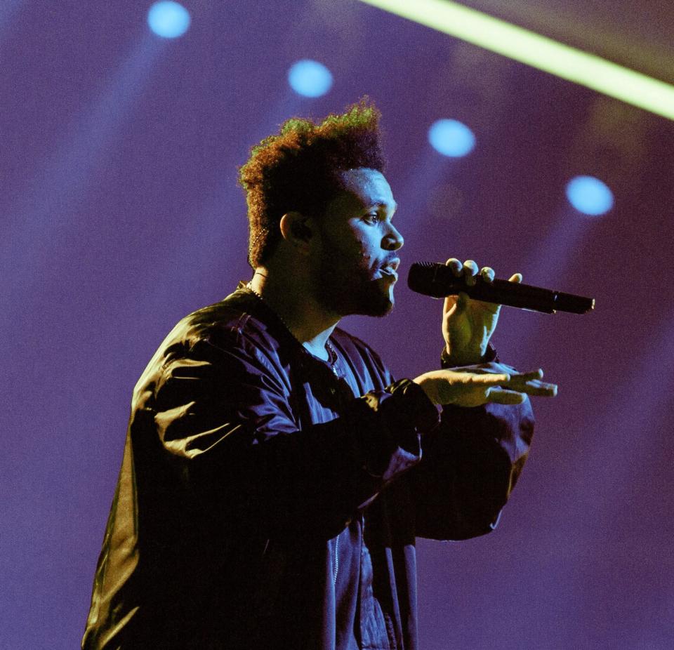 <p>No. 6: The Weeknd<br> Another Toronto native, the smooth singer made over $1.1 million for every city on his recent Starboy: Legend of the Fall tour. He made $92 million.<br> (RMV/Shutterstock) </p>