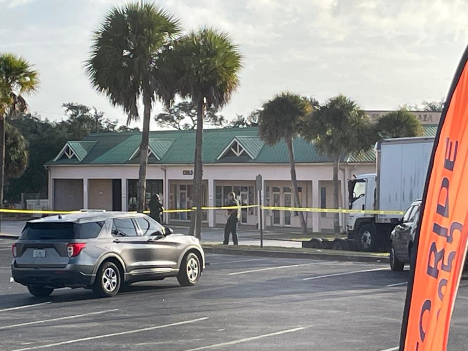 This was the scene Sunday morning outside the nightclub where a sheriff's deputy was shot.