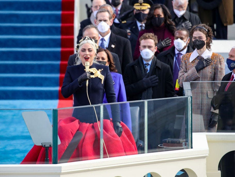 lady gaga inauguration