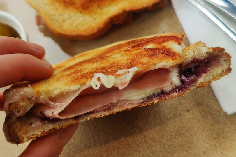 My mortadella ham toastie