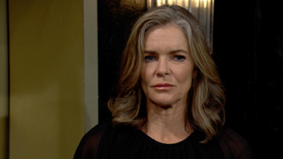 Susan Walters  as Diane thinking in The Young and the Restless