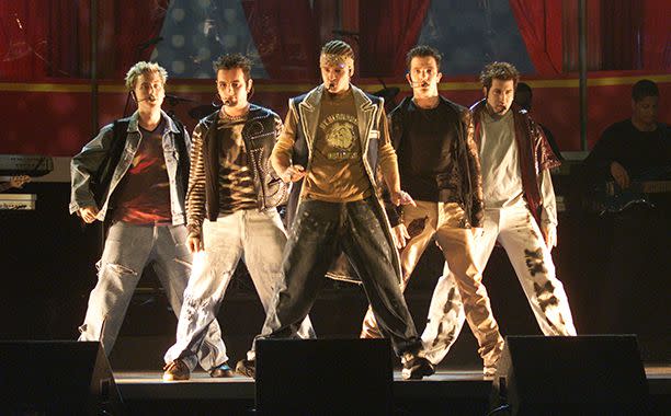 Frank Micelotta/ImageDirect via Getty Images From left: Lance Bass, Chris Kirkpatrick, Justin Timberlake, JC Chasez, and Joey Fatone of *NSYNC