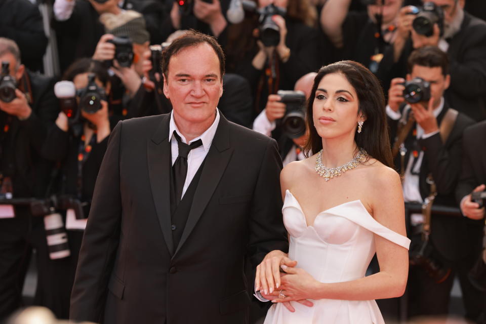 Quentin Tarantino and his wife Daniella Pick attend the Cannes Film Festival in 2023