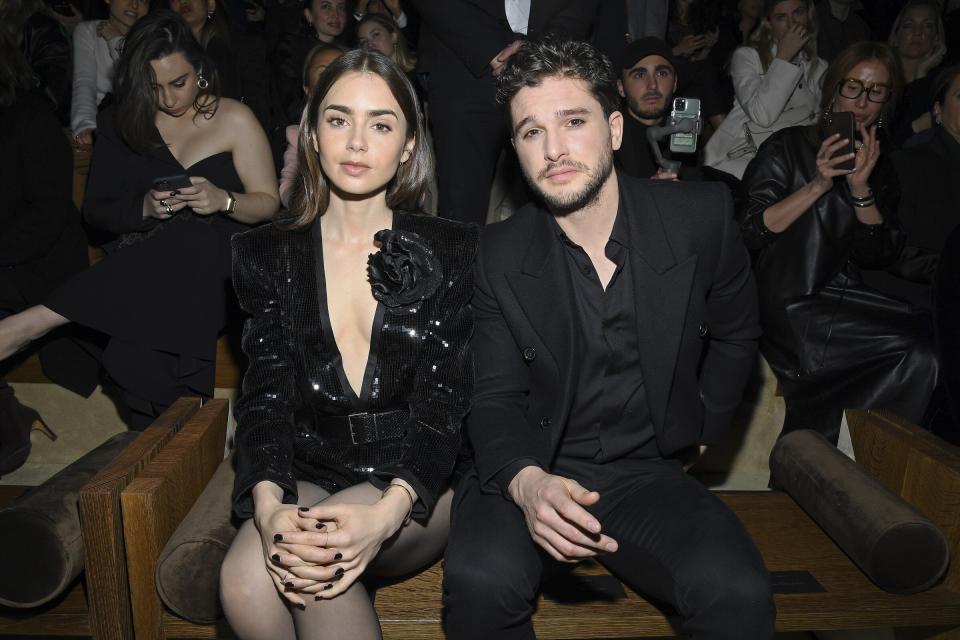 Lily Collins and Kit Harington