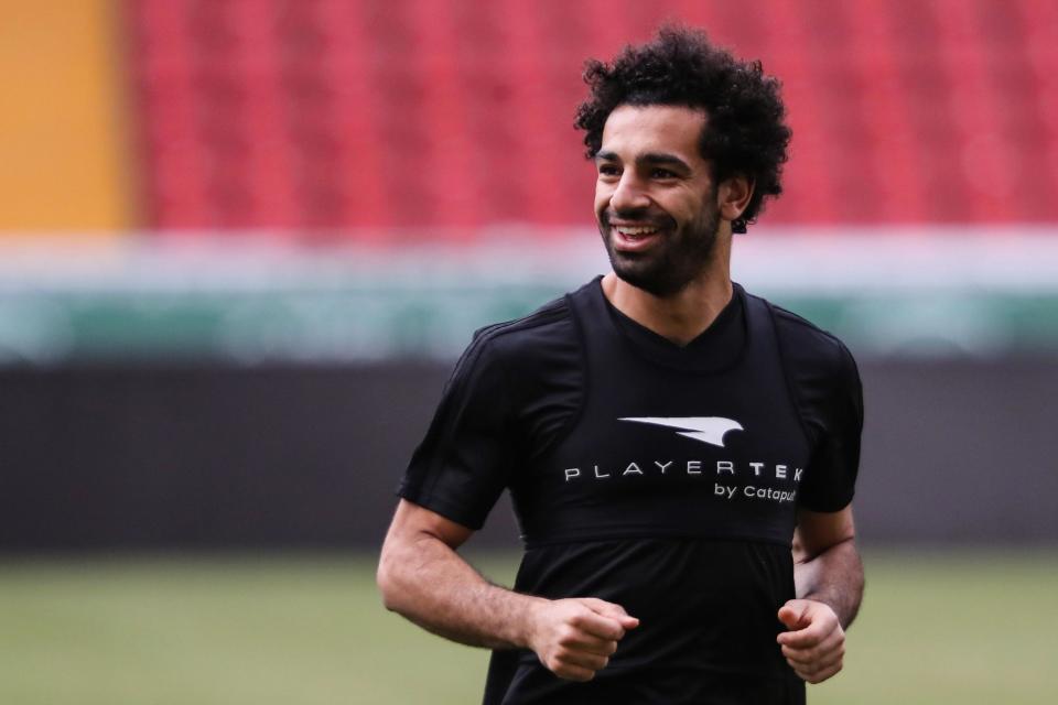 All smiles: Mohamed Salah: AFP/Getty Images