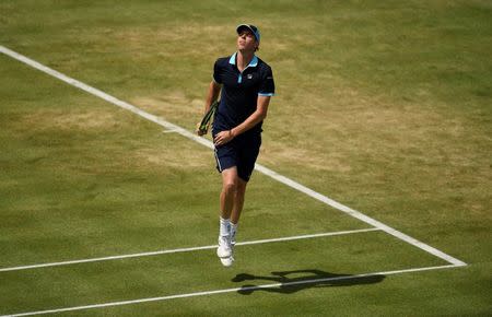 Tennis - Aegon Championships - Queen’s Club, London, Britain - June 23, 2017 USA's Sam Querrey during his quarter final match against Luxembourg's Gilles Muller Action Images via Reuters/Tony O'Brien