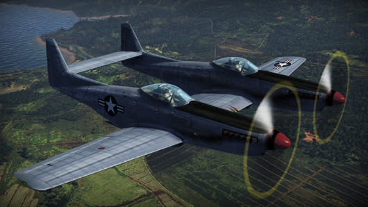 War Thunder's Twin Mustang