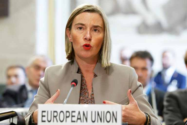 Federica Mogherini has warned that Europe does not want to become a battlefield for global powers once again
