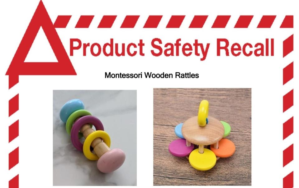 Montessori Wooden Rattles have been recalled.