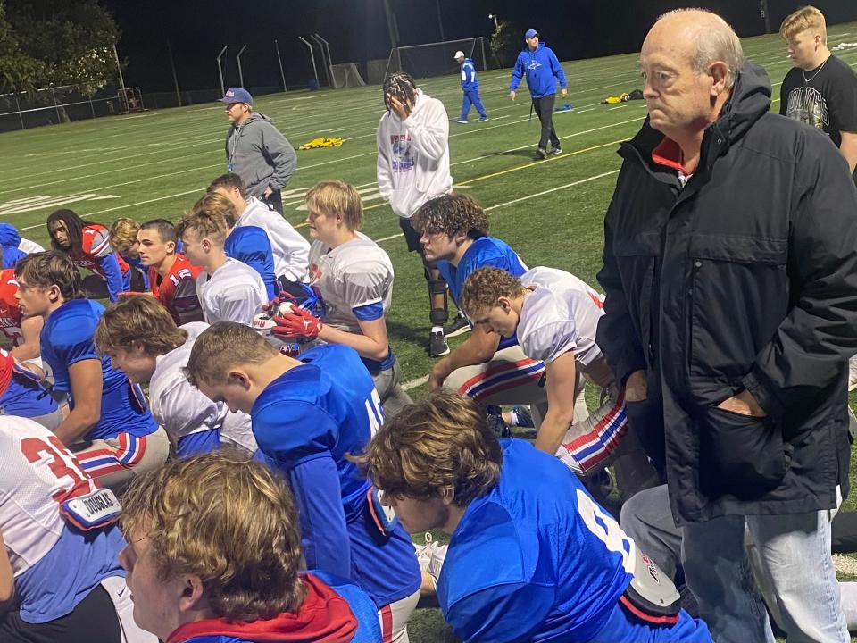 Dr. Newt Hasson has stood by his beloved Westlake football teams since 1985. He attends every early-morning practice. He missed the 2020 season after undergoing a heart transplant. His son Duke was quarterback of the Chaparrals in 2000.