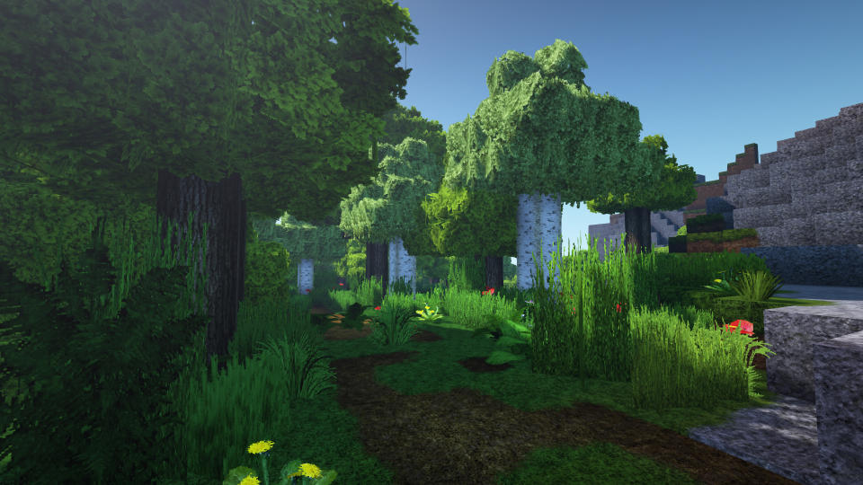 Screenshots from Minecraft for showing off  the best minecraft texture packs