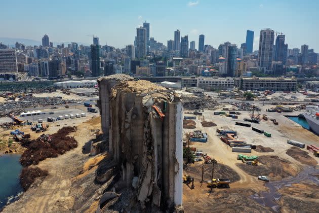 Drone footage of Beirut port and its surroundings almost a year after blast (Photo: STRINGER via REUTERS)