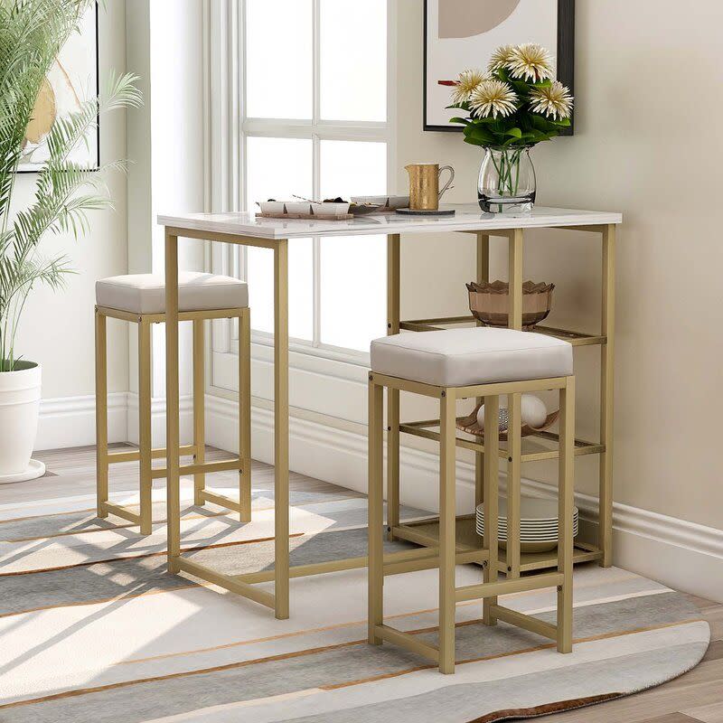 2) Halleigh Counter Height Dining Set