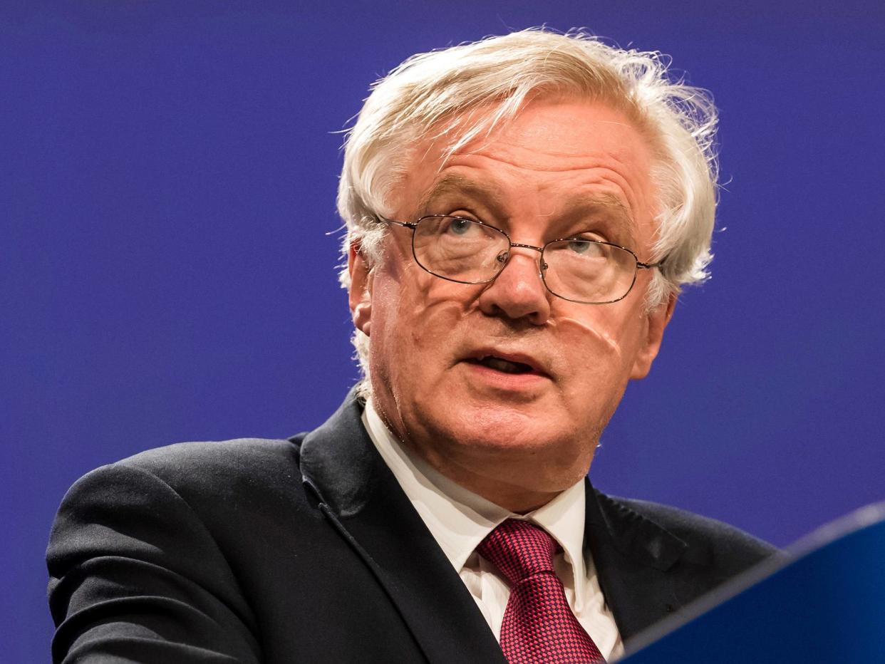 David Davis has begun the Brexit negotiations with the European Union: AP