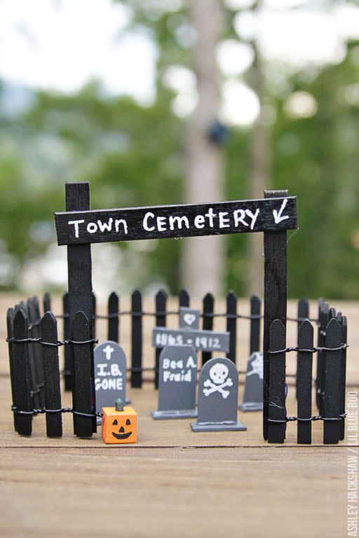 Popsicle Stick Cemetery