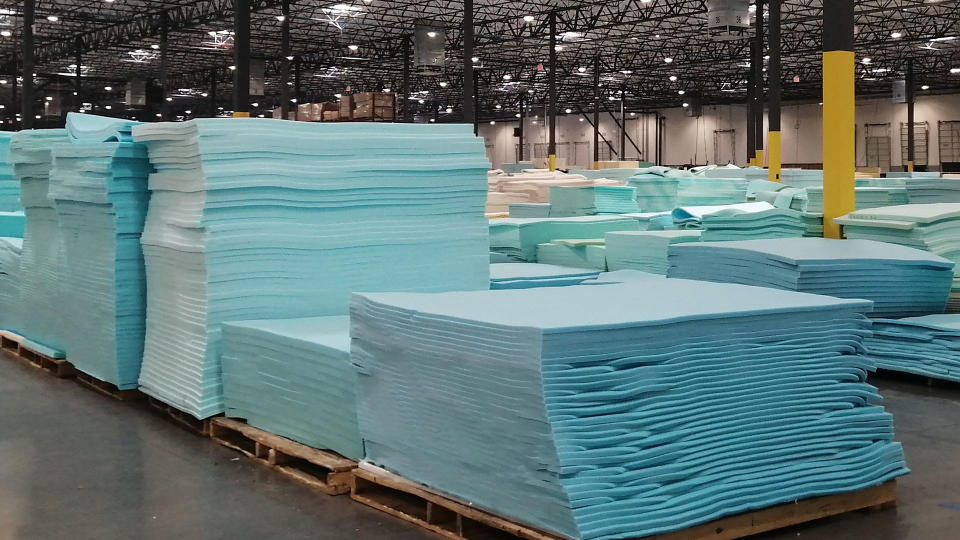Inside the 3Z Brands mattress factory