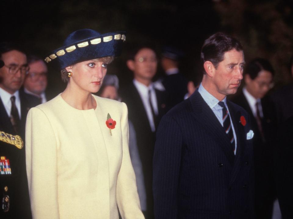 Princess Diana and Charles in 1992.