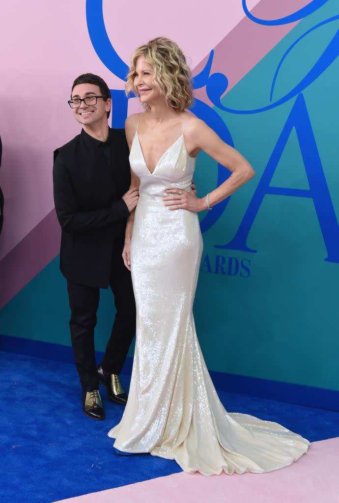 Meg Ryan in Christian Siriano