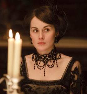 Lady Mary Crawley on "Downton Abbey," played by Michelle Dockery