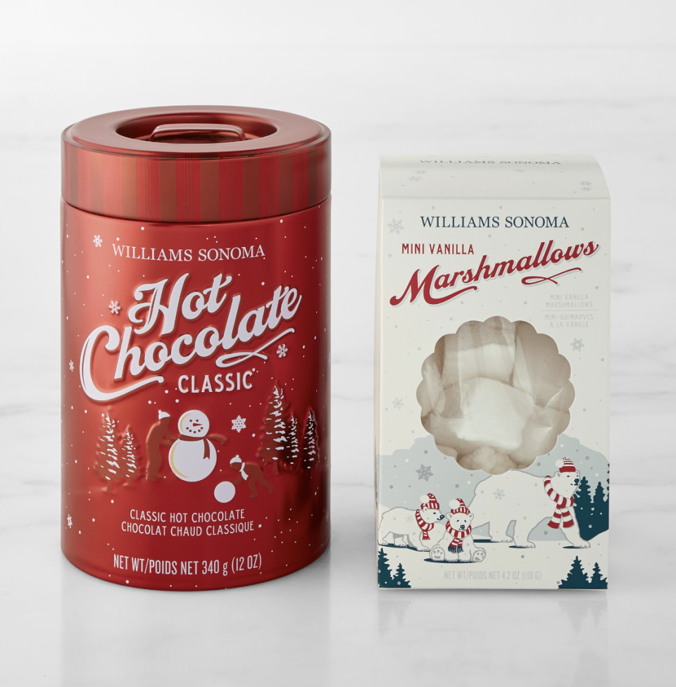 <p><a href="https://go.redirectingat.com?id=74968X1596630&url=https%3A%2F%2Fwww.williams-sonoma.com%2Fproducts%2Fclassic-hot-chocolate-and-marshmallows&sref=https%3A%2F%2Fwww.goodhousekeeping.com%2Fholidays%2Fgift-ideas%2Fg45339203%2Fbest-food-gifts%2F" rel="nofollow noopener" target="_blank" data-ylk="slk:Shop Now;elm:context_link;itc:0;sec:content-canvas" class="link ">Shop Now</a></p><p>Classic Hot Chocolate & Vanilla Marshmallows</p><p>williams-sonoma.com</p><p>$34.90</p>