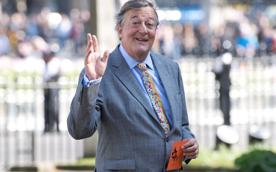 File photo dated 07/04/17 of actor Stephen Fry. - Hannah McKay/PA