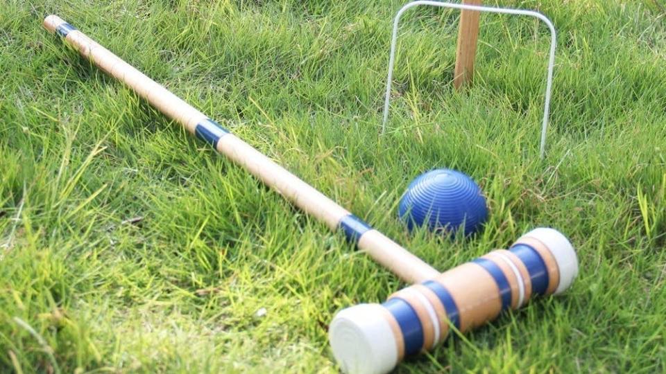 Channel the Bridgerton family with this croquet set.