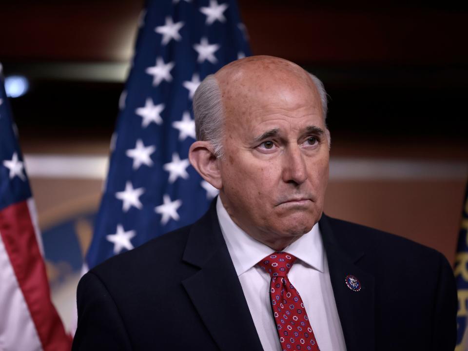 U.S. Rep. Louie Gohmert, R-Texas, listens during a news conference at the Capitol Building on December 07, 2021 in Washington, DC.